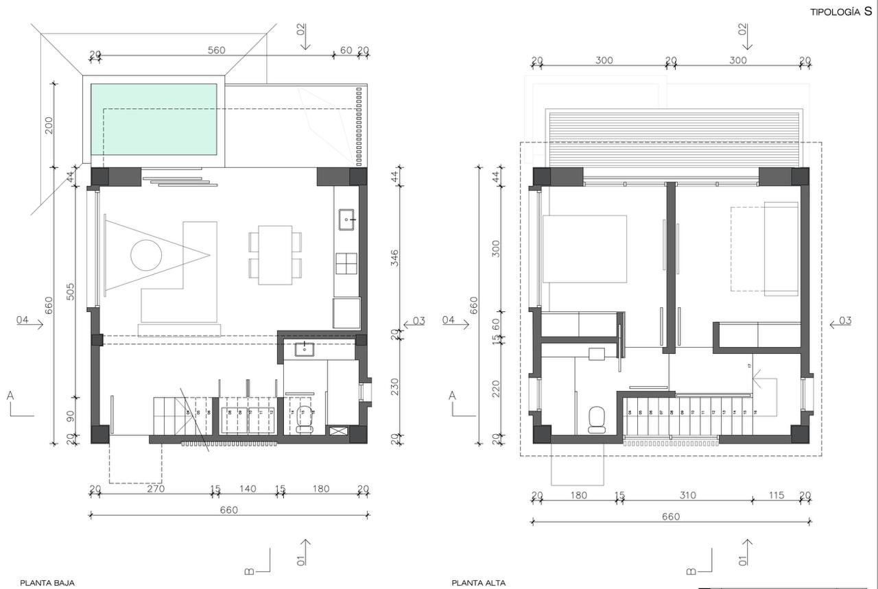 Plan of Villa S